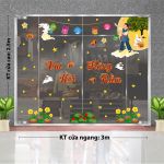 DECAL TRANG TRÍ TRUNG THU VUI HỘI TRĂNG RẰM TRONG KHU VƯỜN NHỎ