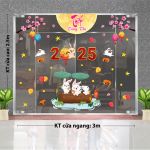DECAL TRANG TRÍ TRUNG THU CHO NHÀ HÀNG GIA ĐÌNH NHỎ ĐÓN TRĂNG