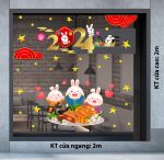 TRANG TRÍ TẾT TRUNG THU 2024 GIA ĐÌNH THỎ THƯỞNG THỨC BÁNH