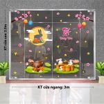 DECAL TRANG TRÍ TRUNG THU MÂM CỔ VÀ ÁNH TRĂNG