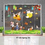 DECAL TRANG TRÍ TRUNG THU GIA ĐÌNH ĐOÀN VIÊN VUI ĐÓN TRĂNG