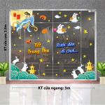 TRANG TRÍ TRUNG THU TRƯỜNG TIỂU HỌC RƯỚC ĐÈN TRUNG THU ĐÓN CHỊ HẰNG