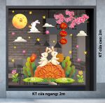 TRANG TRÍ TẾT TRUNG THU CHO TRƯỜNG HỌC THỎ VUI TẾT DƯỚI ÁNH TRĂNG